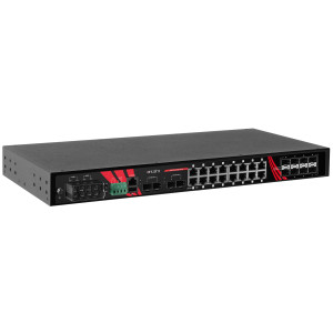 Antaira LMP-2812G-4X8S (-T) 28-Port Managed Gigabit Ethernet PoE+Switch, 16 Gigabit Ethernet, 4 1G/2.5G/10G SFP+ Slots, 8 Gigabit SFP slots